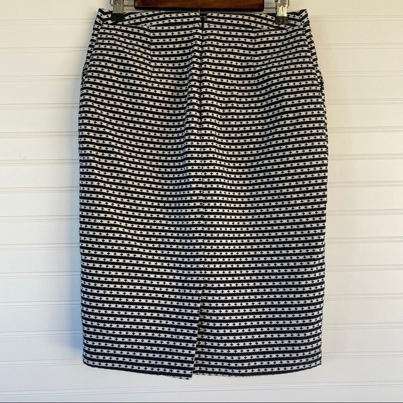 Merona Black and white Midi Skirt Size 6 - Picture 4 of 8
